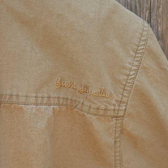 RETRO BUM EQUIPMENT CARGO SHIRT Men's Size Large Small Stash Pocket - Picture 7 of 10
